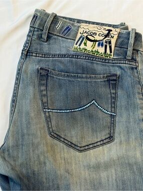 Jacob Cohen Men's Light Blue Denim Jeans made in Italy 33 27